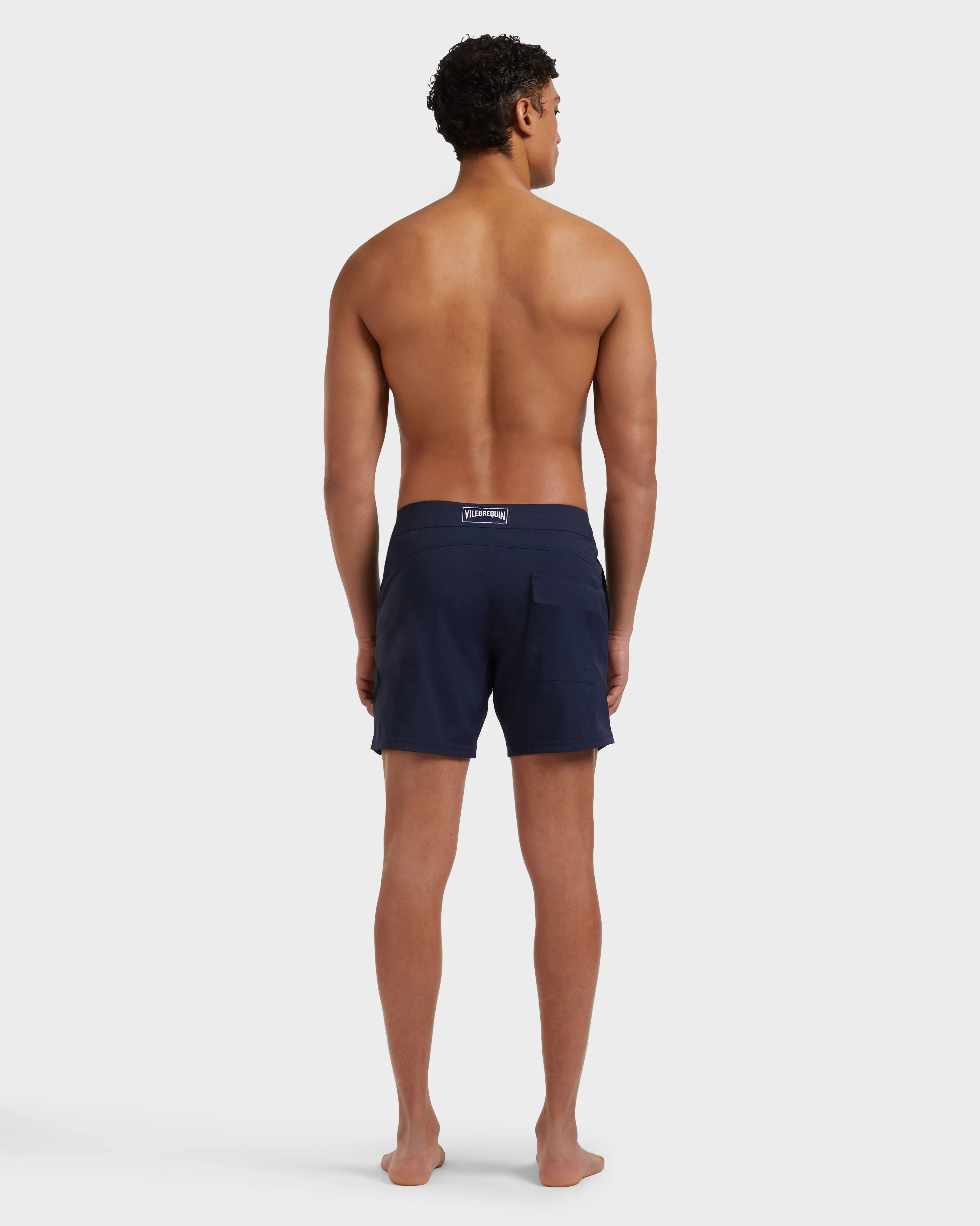Vilebrequin - Solid Stretch-badeshorts Mit Flachem Bund Für Herren - Bademode - Merise - Blau - Größe XXXL – Bild 4