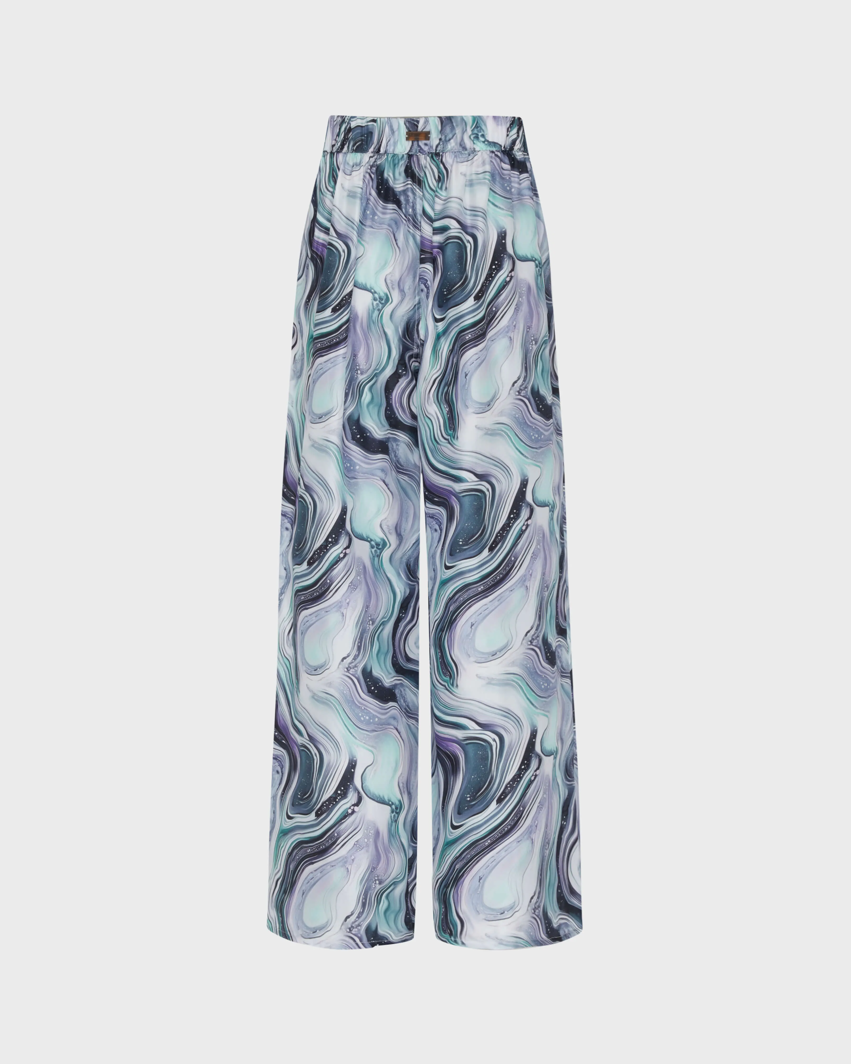 Vilebrequin - Marble Seidenhose Mit Weitem Bein Für Damen - Hose - Ling - Weiss - Größe S – Bild 2