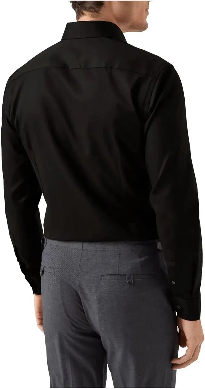 Eton - Slim-Fit Twillhemd - Größe 37 - schwarz – Bild 2
