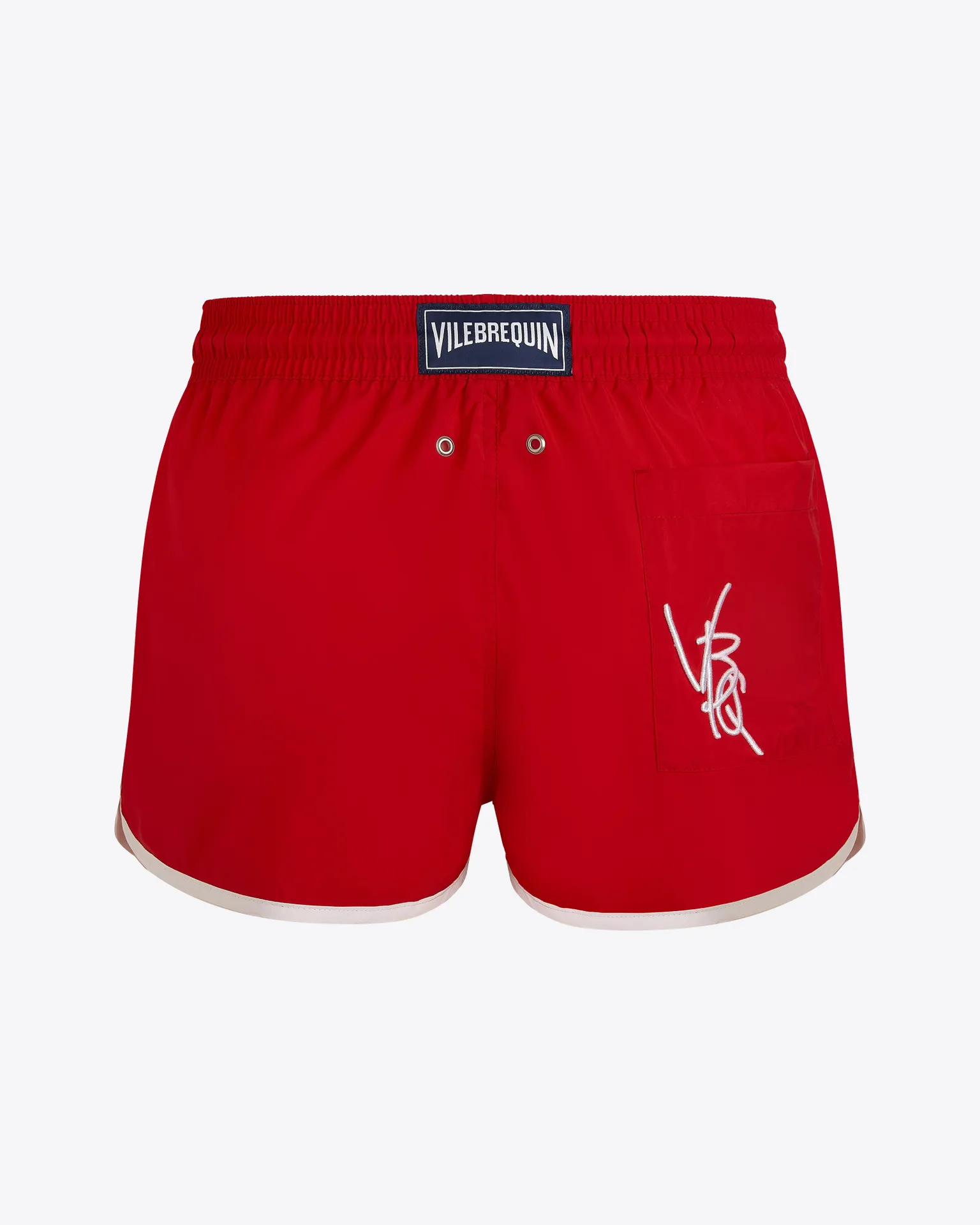 Vilebrequin - Ultraleichte Kurze Vbq Line Badeshorts Für Herren - Bademode - Meno - Rot - Größe XXL – Bild 2