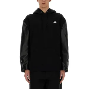 Junya Watanabe - Hooded Black Flap Sweatshirt - Größe M - schwarz Junya Watanabe - Hooded Black Flap Sweatshirt - Größe M - schwarz