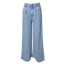 Solotre - Light Blue Denim Solotre Wide Leg Jeans - Größe 44 - blau Solotre - Light Blue Denim Solotre Wide Leg Jeans - Größe 44 - blau