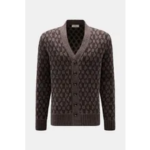 Piacenza 1733 - Herren - Cardigan graubraun/dunkelbraun gemustert Piacenza 1733 - Herren - Cardigan graubraun/dunkelbraun gemustert