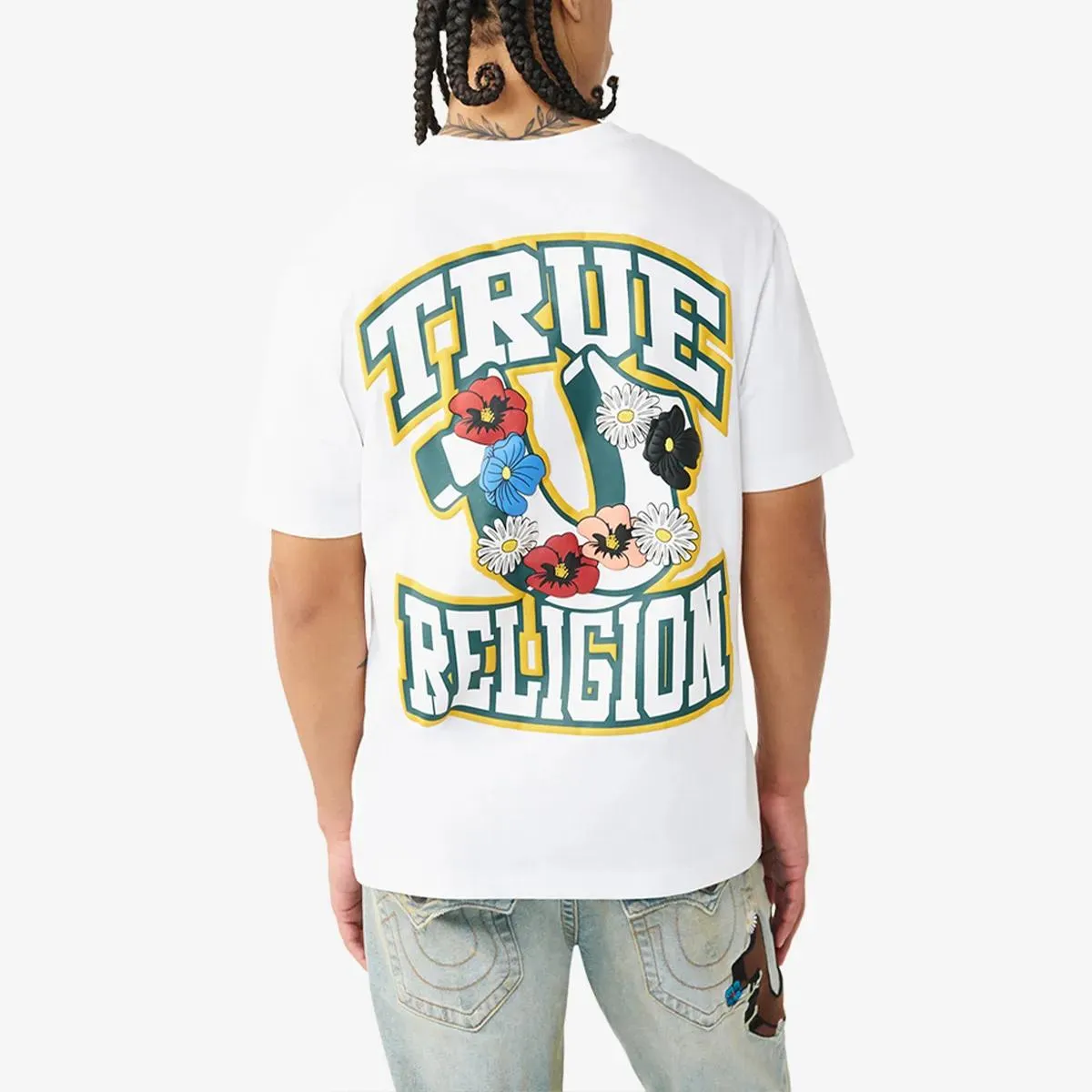 True Religion - T-Shirt GARDEN - Größe XL - weiß – Bild 2