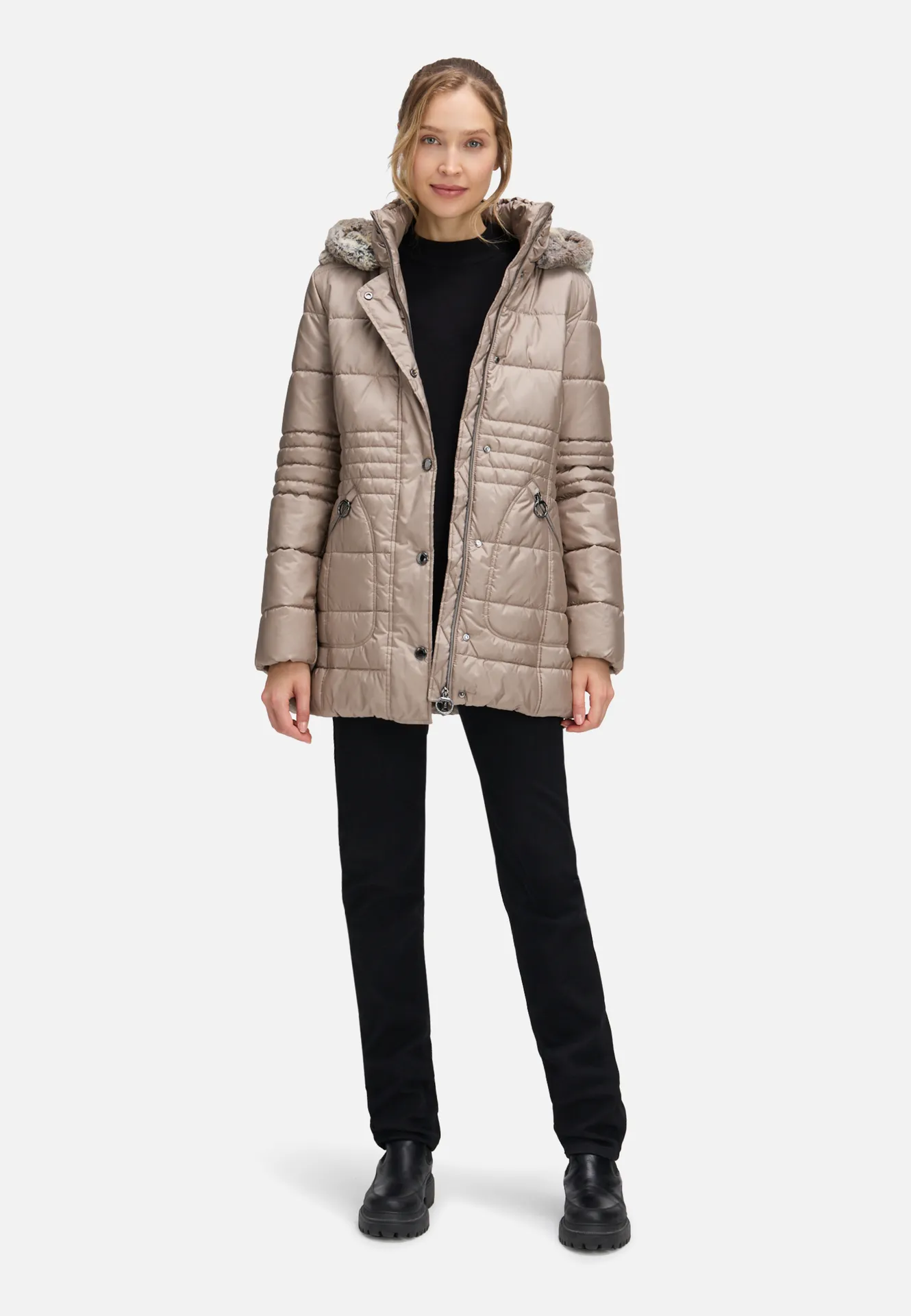 Outdoorjacke mit abnehmbarer Kapuze – Bild 2