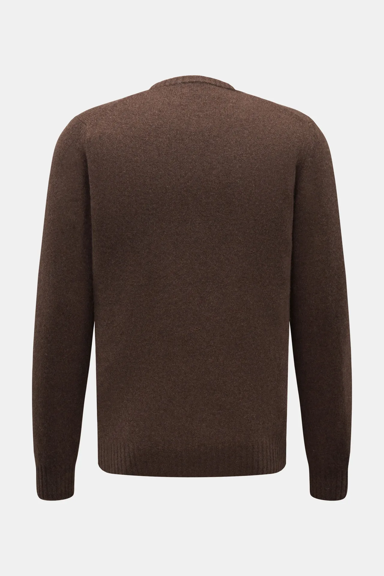 04651/ A trip in a bag - Herren - Cashmere Rundhalspullover graubraun meliert – Bild 3