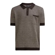 True Religion - Poloshirt KNIT - Größe M - braun True Religion - Poloshirt KNIT - Größe M - braun