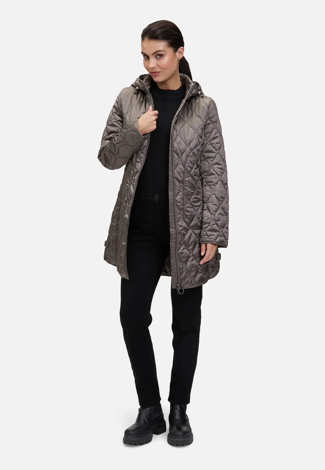 Outdoorjacke mit abnehmbarer Kapuze – Bild 2