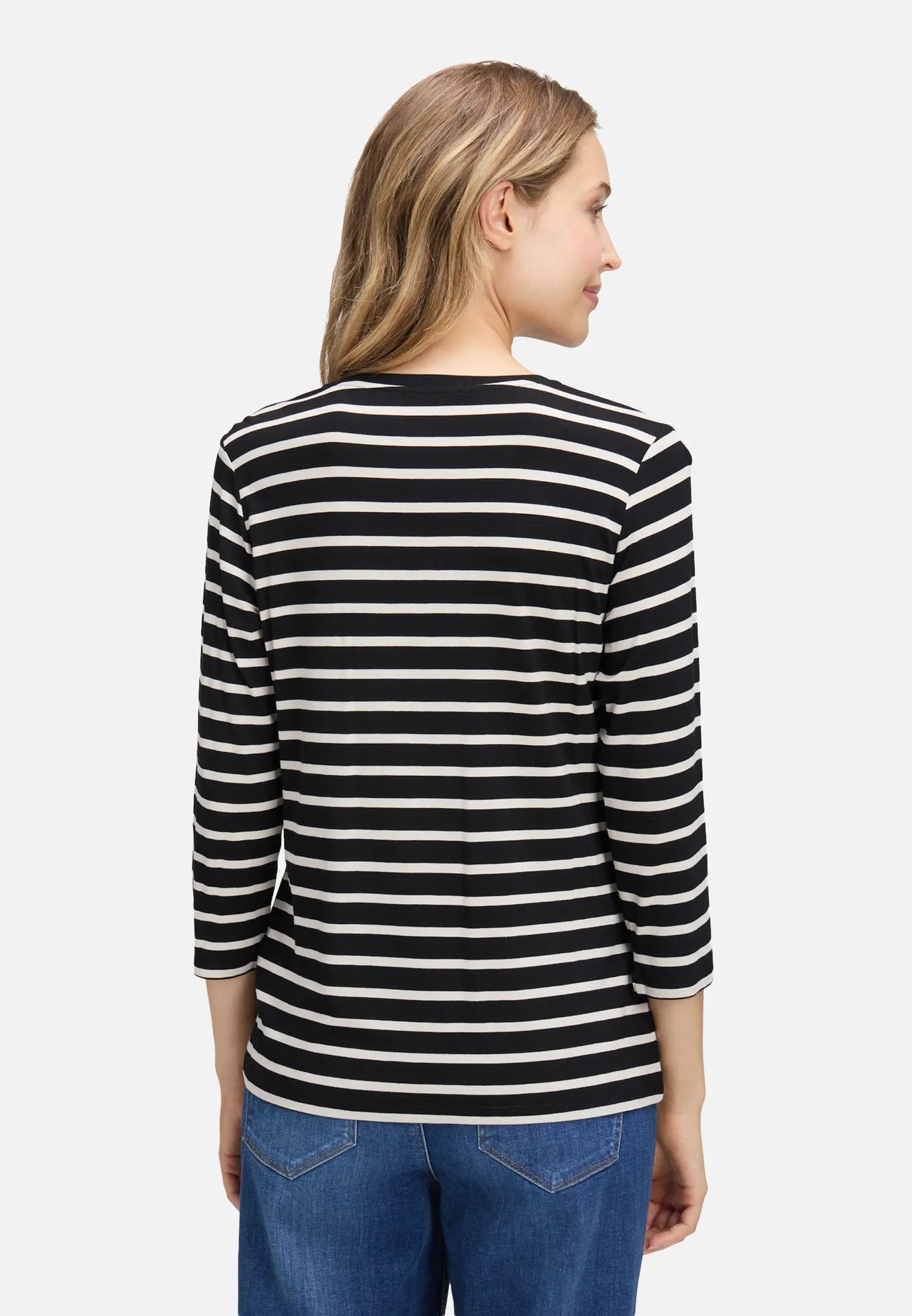 Ringelshirt mit Schmucksteinen Ringelshirt mit Schmucksteinen