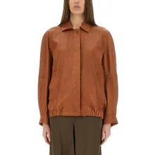 Salvatore Santoro - Relaxed-Fit Brown Leather Jacket - Größe 42 - braun Salvatore Santoro - Relaxed-Fit Brown Leather Jacket - Größe 42 - braun