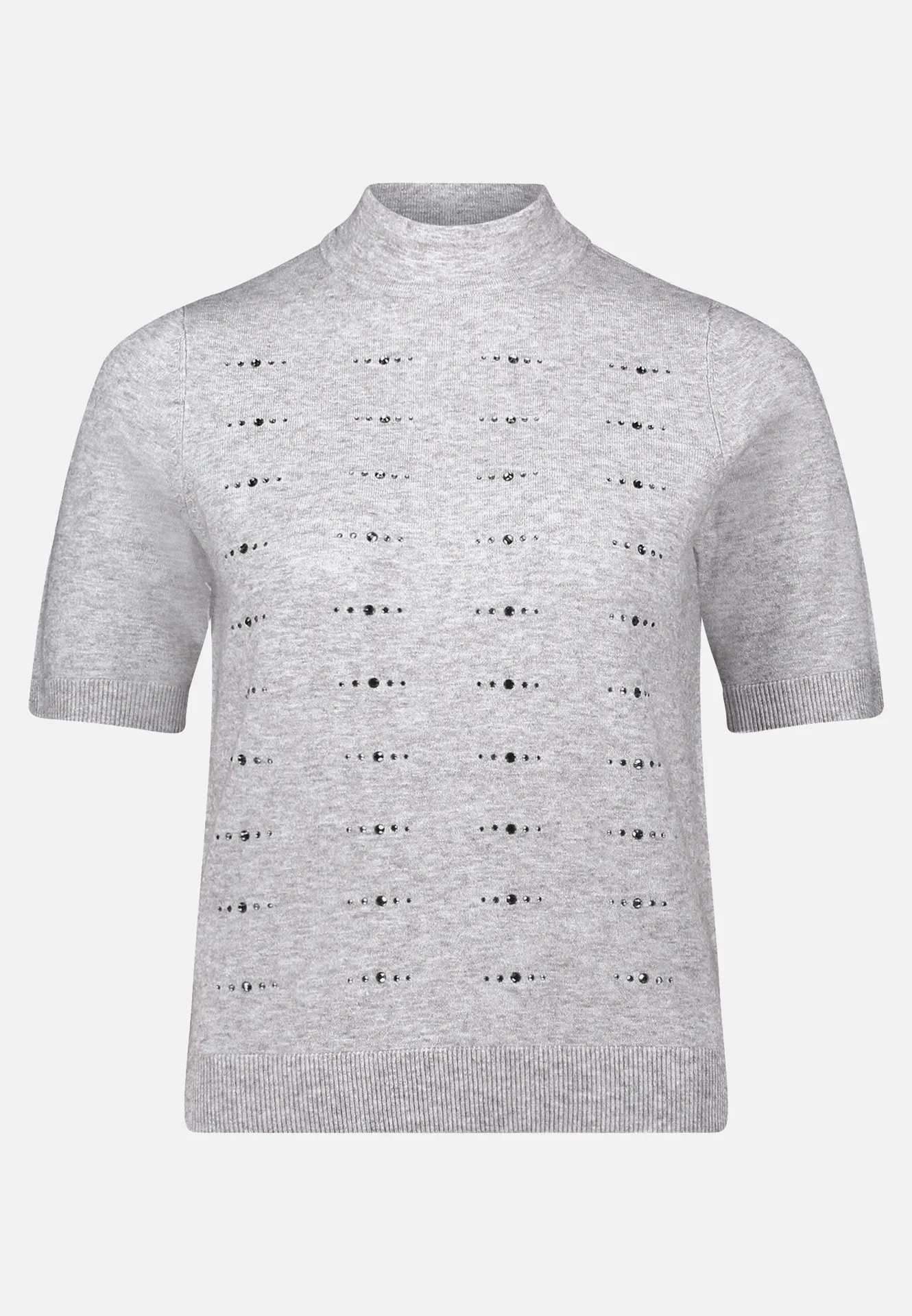 Feinstrickpullover mit Stehkragen