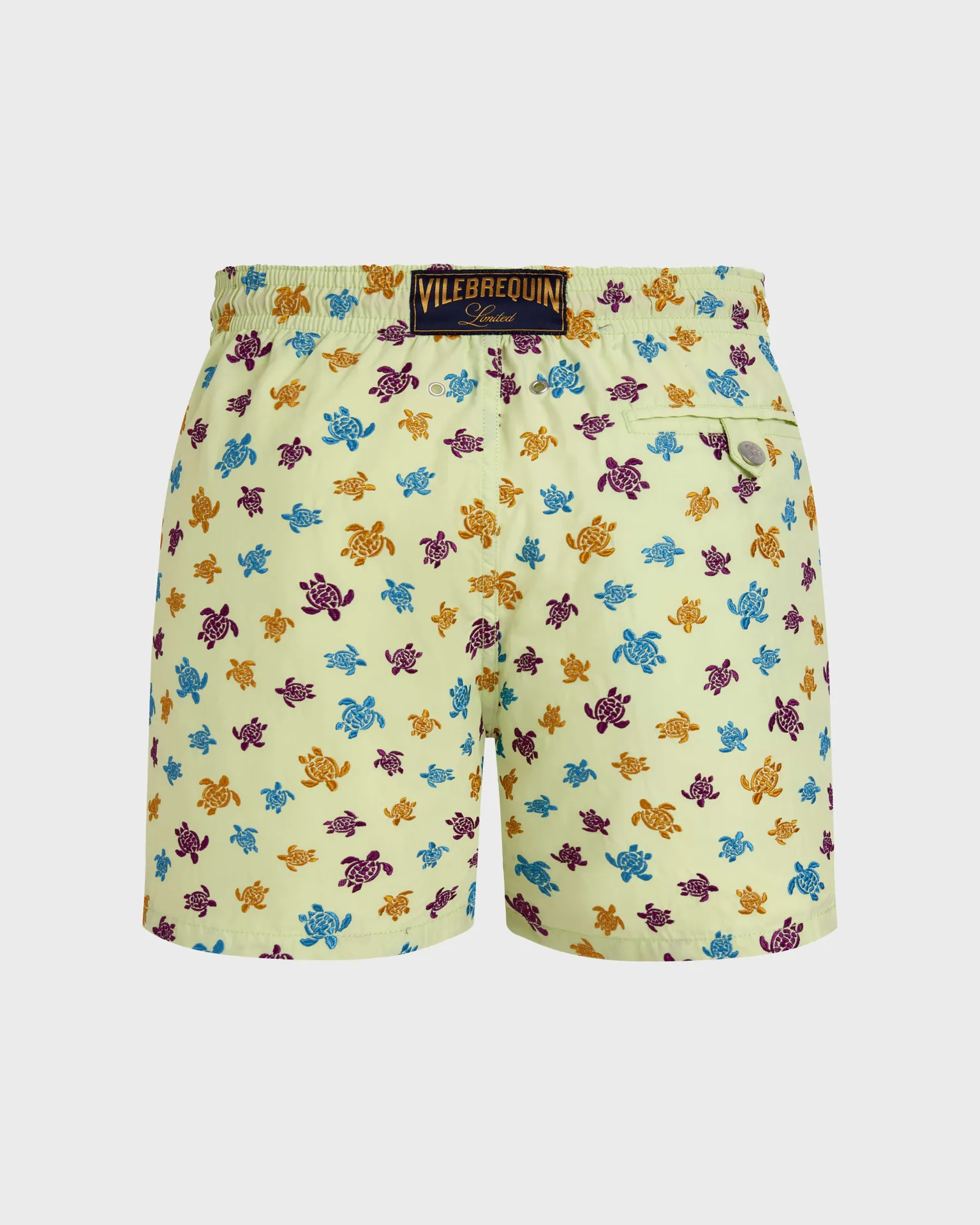 Vilebrequin - Herren-badeshorts Micro Ronde Des Tortues Bestickt – Limitierte Auflage - Bademode - Mistral - Grün - Größe XXXL – Bild 2
