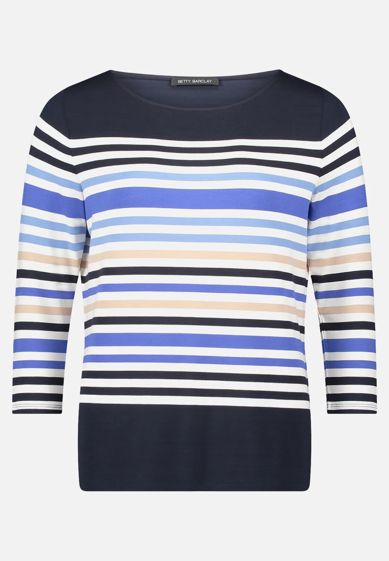 Basic Shirt mit U-Boot-Ausschnitt – Bild 3