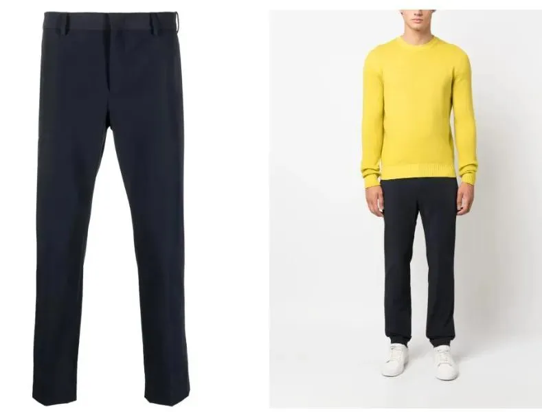 Pt Torino - Tailored Blue Trousers With Flat Front - Größe 48 - blau Pt Torino - Tailored Blue Trousers With Flat Front - Größe 48 - blau