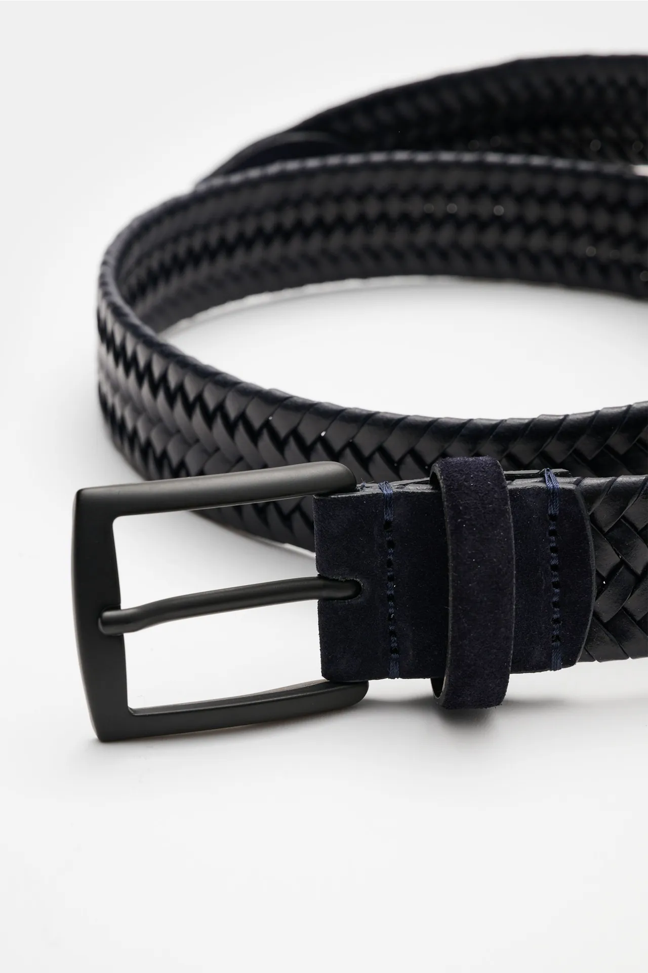 Veneta Cinture - Herren - Flechtgürtel navy