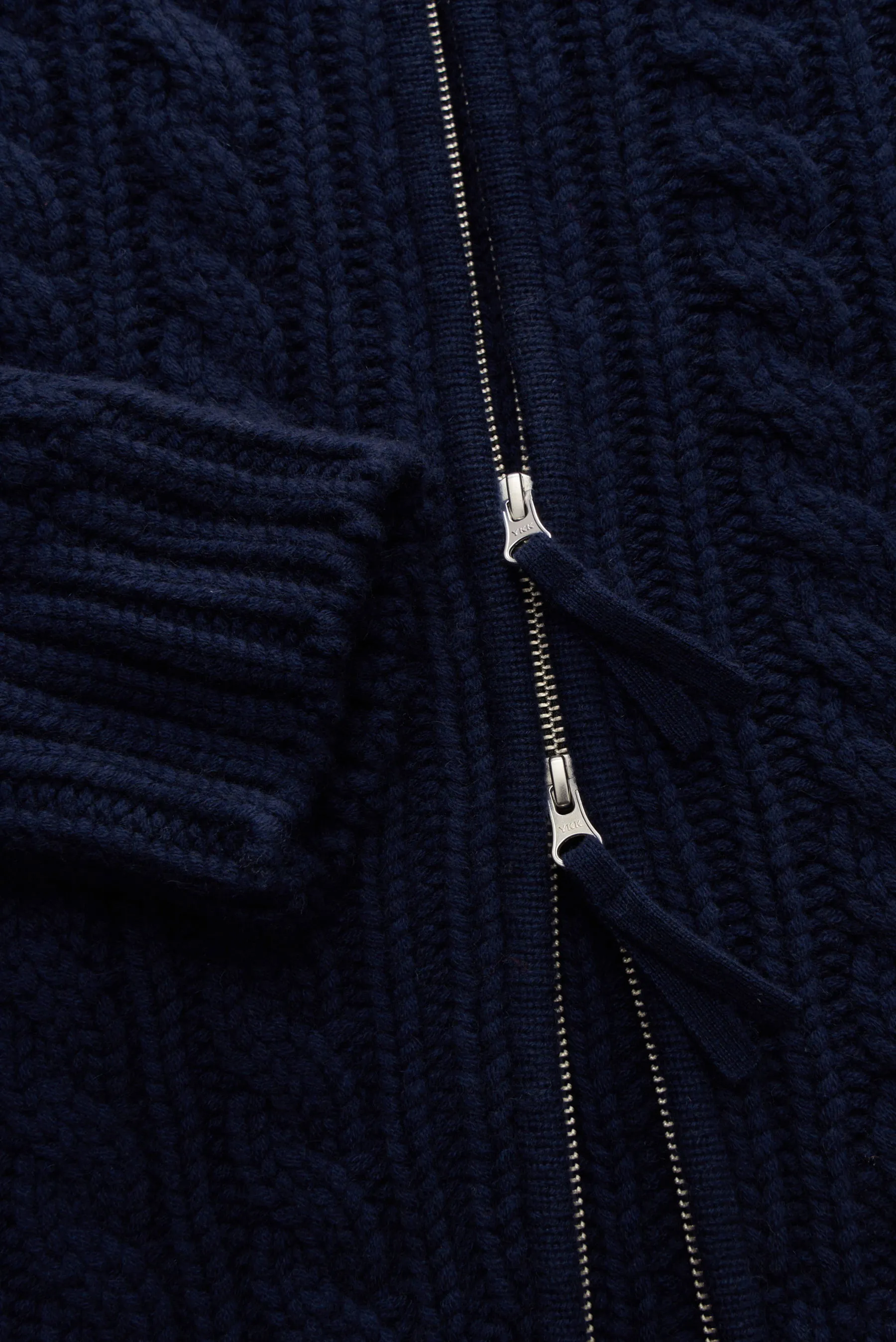 Stephan Boya - Herren - Cashmere Strickjacke 'Blake' navy – Bild 3