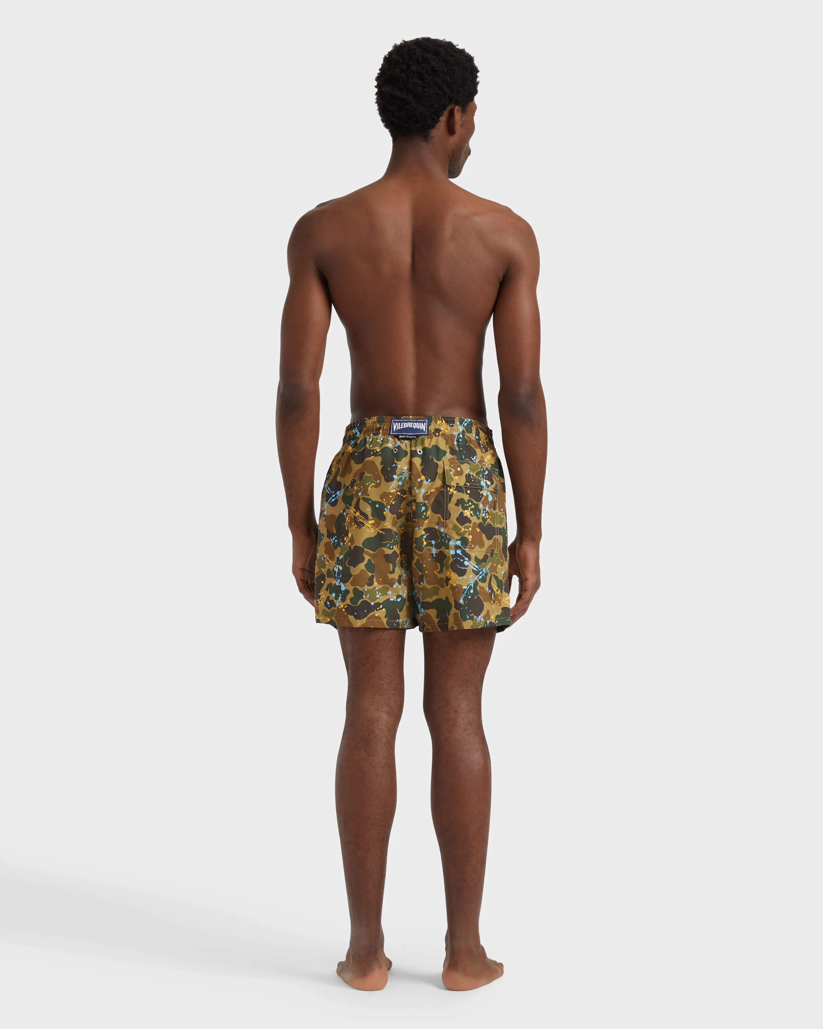 Vilebrequin - Camo Splash Badeshorts Für Herren - Vbq X Palm Angels - Bademode - Moorea - Marone - Größe S – Bild 4