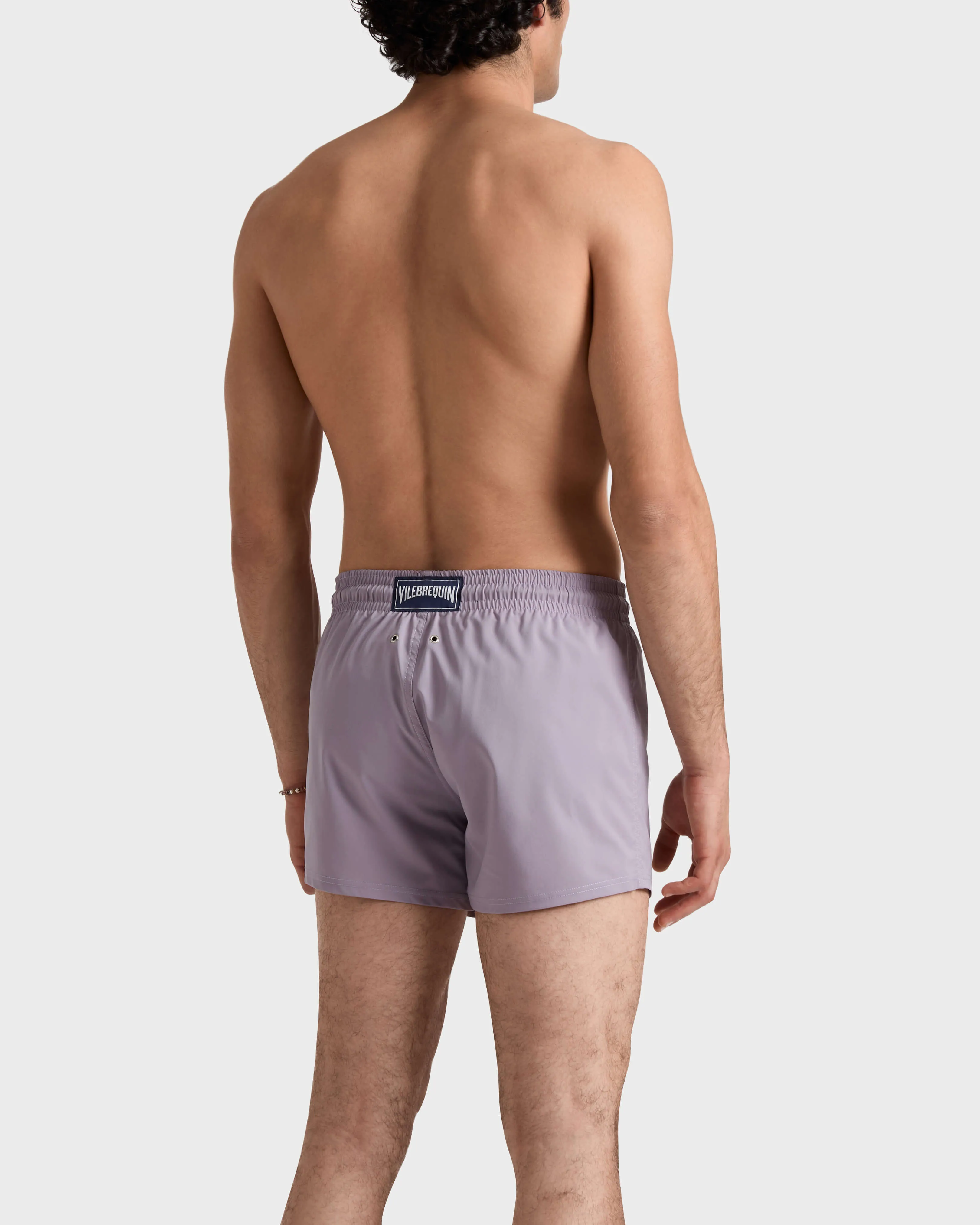 Vilebrequin - Kurze Und Figurbetonte Einfarbige Stretch-bademode Für Herren - Bademode - Man - Violett - Größe XL – Bild 4