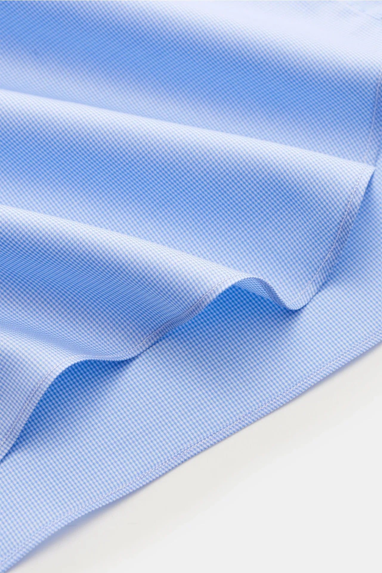 Truzzi - Herren - Business Hemd Haifisch-Kragen 'Napoli Busto' hellblau/weiß kariert – Bild 5