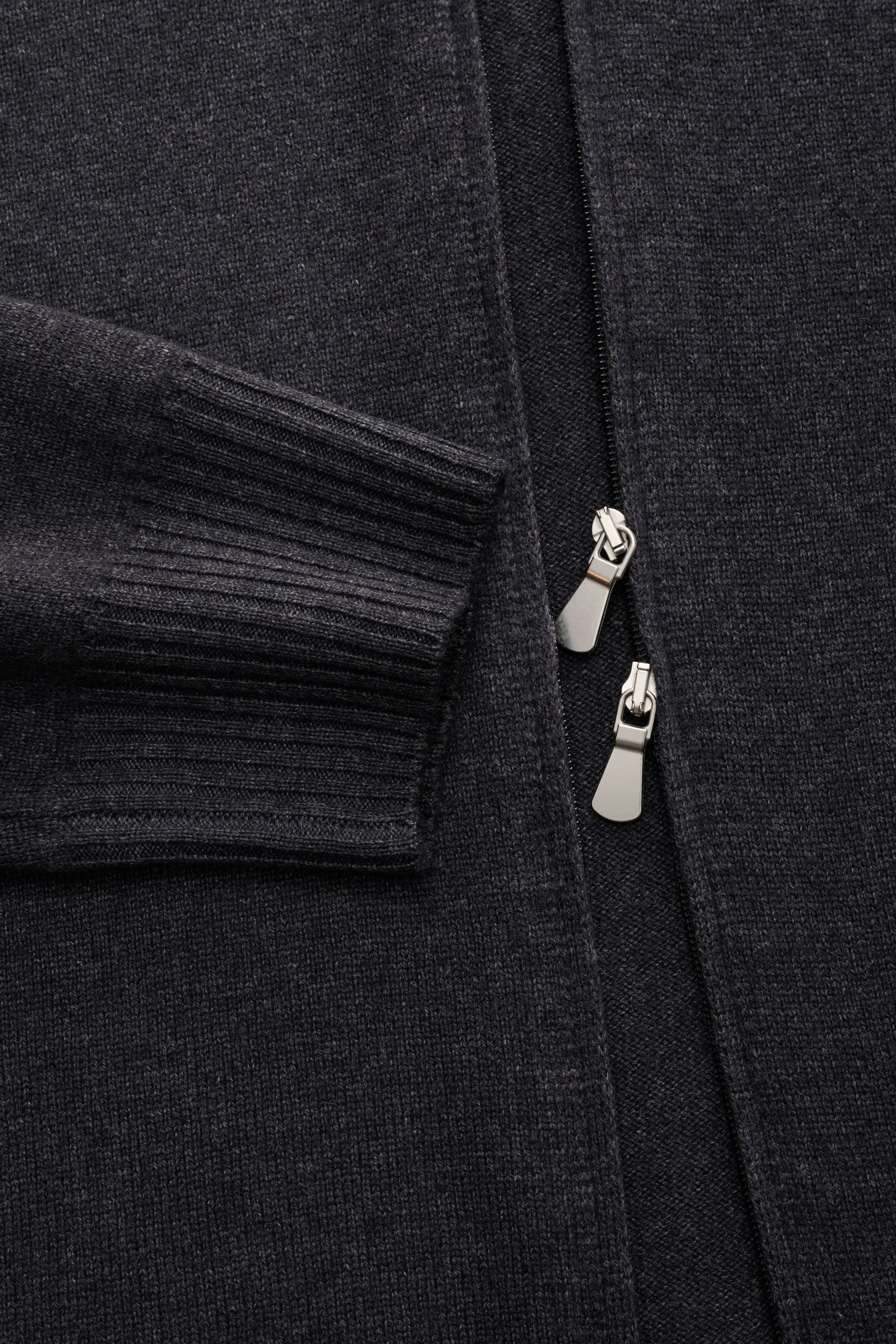 BRAUN Hamburg - Herren - Strickjacke anthrazit meliert – Bild 3