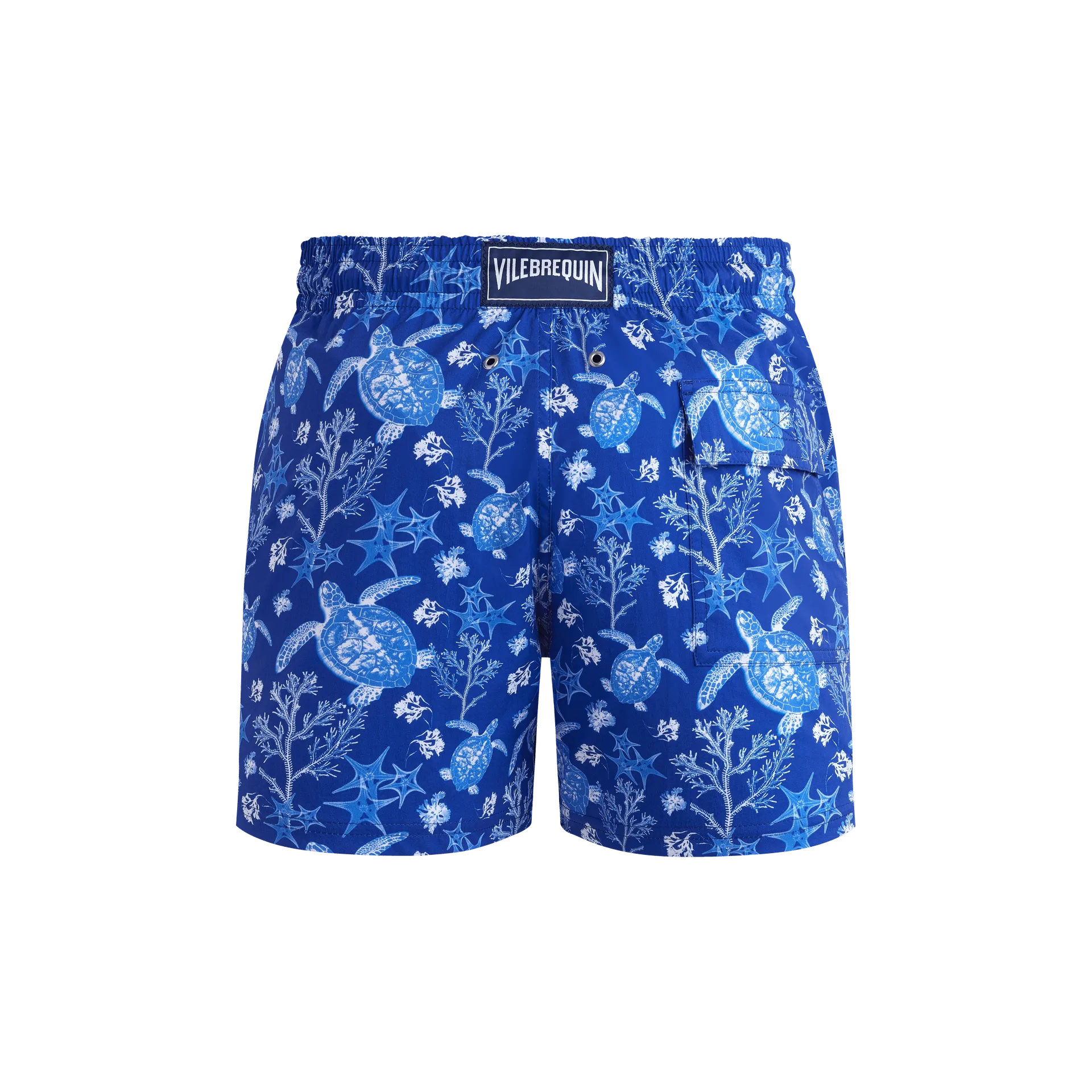 Vilebrequin Kurze X-ray Turtles Stretch-badeshorts Für Herren - Moorise - Blau - Größe XS – Bild 2