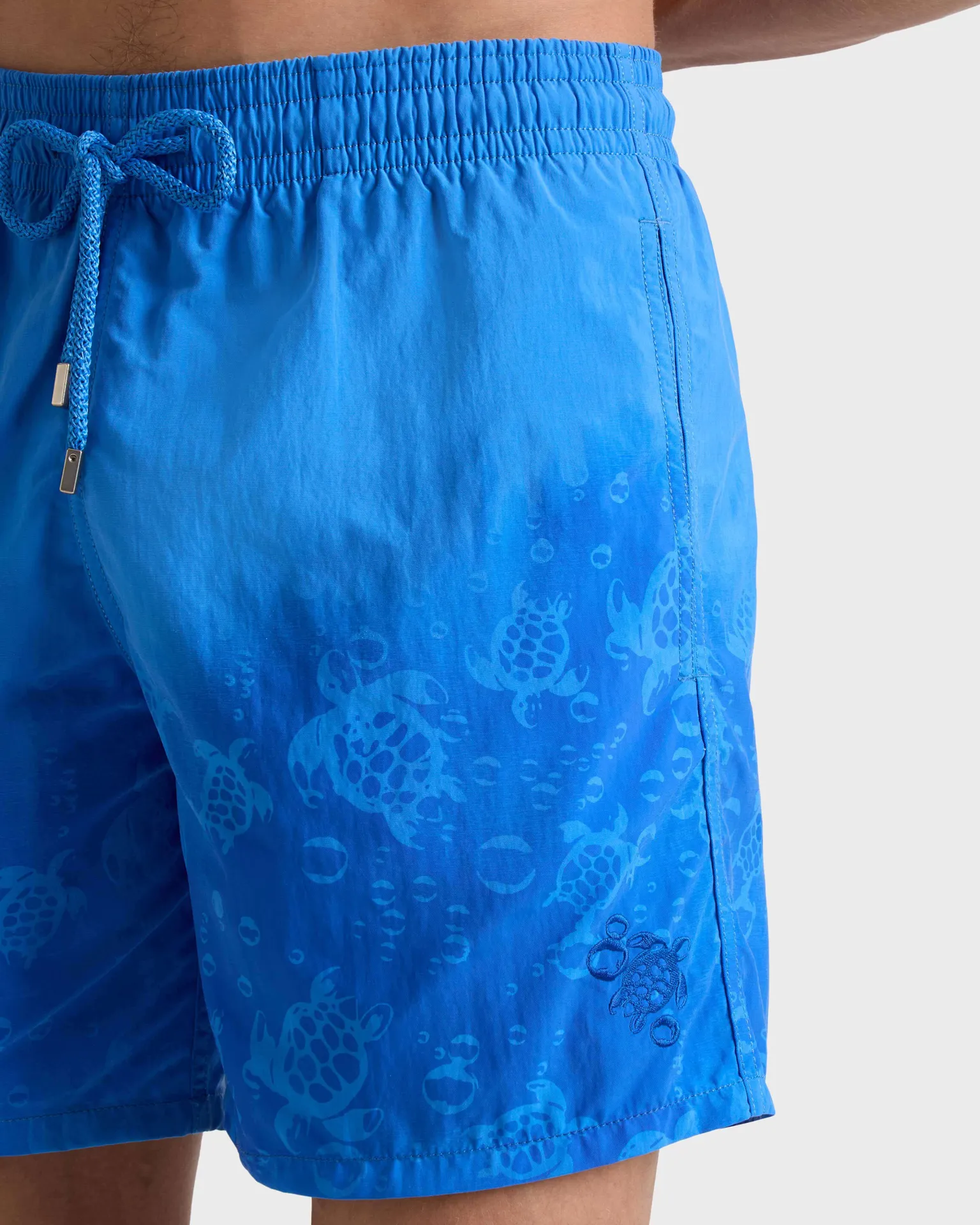 Vilebrequin - Mit Wasser Reagierende Bubble Turtles 3d Badeshorts Für Herren - Bademode - Moorea - Blau - Größe M – Bild 5