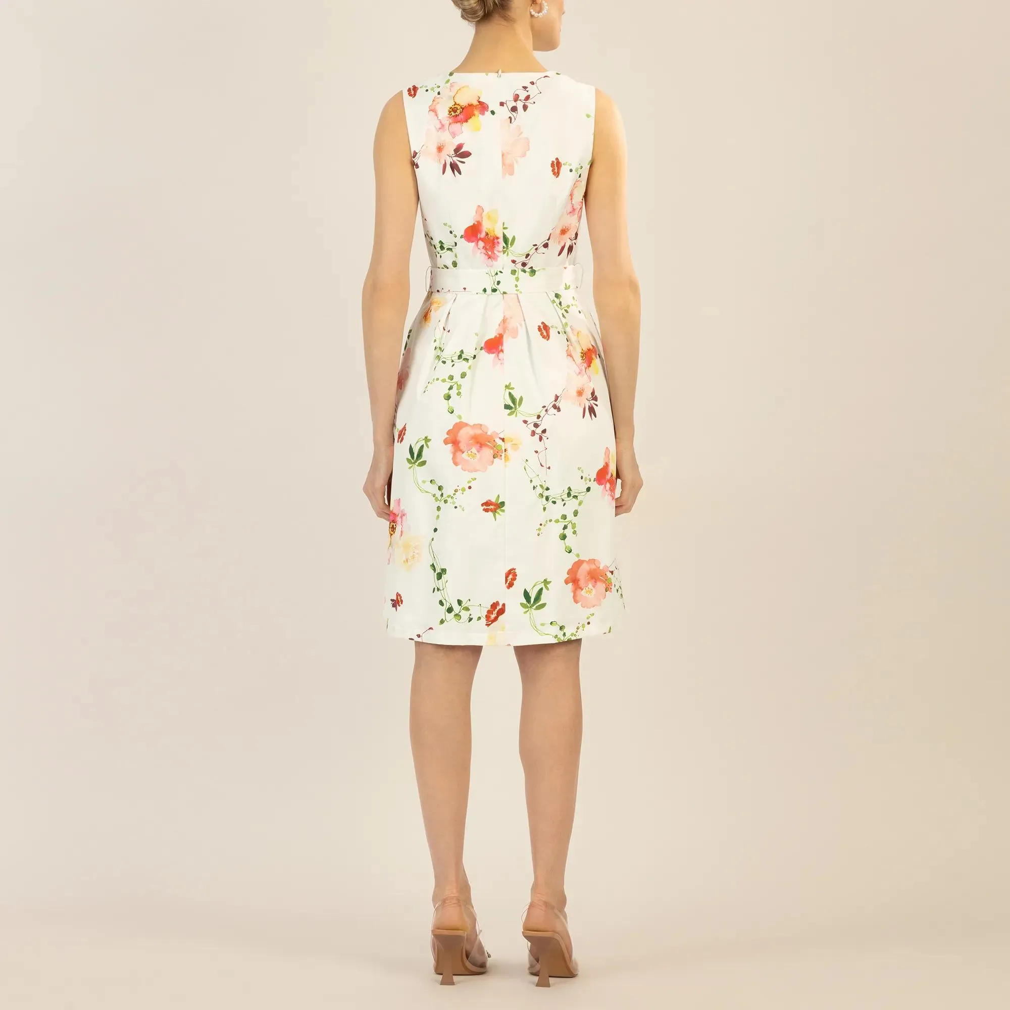 Apart - bedrucktes Satinkleid - Größe 36 - bunt – Bild 2