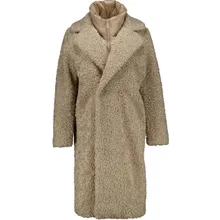 Bomboogie - Bomboogie Fur Long Coat Zand Cw9360 Sfc5 - Größe L - beige Bomboogie - Bomboogie Fur Long Coat Zand Cw9360 Sfc5 - Größe L - beige