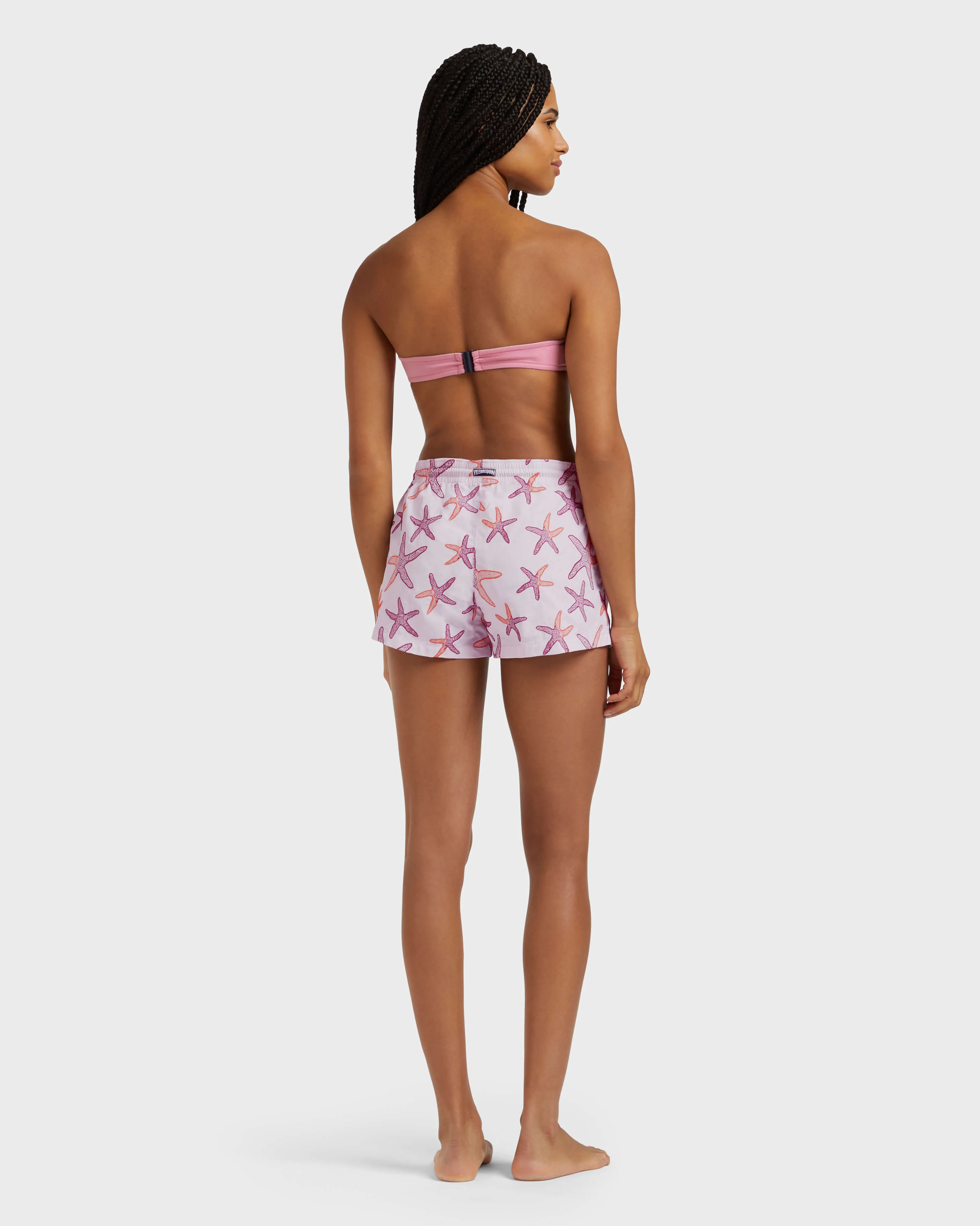 Vilebrequin - Starlettes Badeshorts Mit Stickerei Für Damen - Shorty - Fiona - Rosa - Größe S – Bild 4