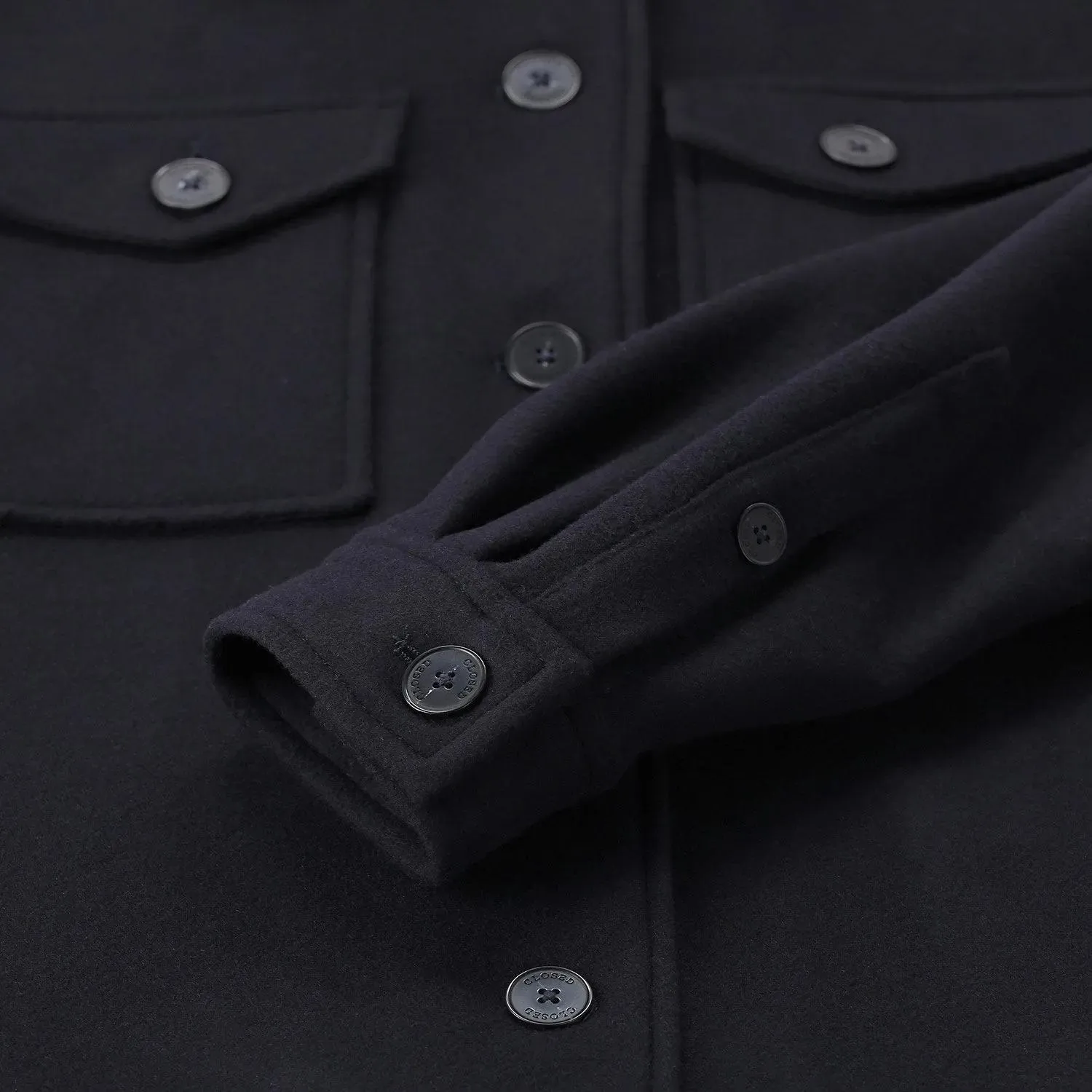 Closed - Jacke aus Woll-Mix - Größe M - blau – Bild 2