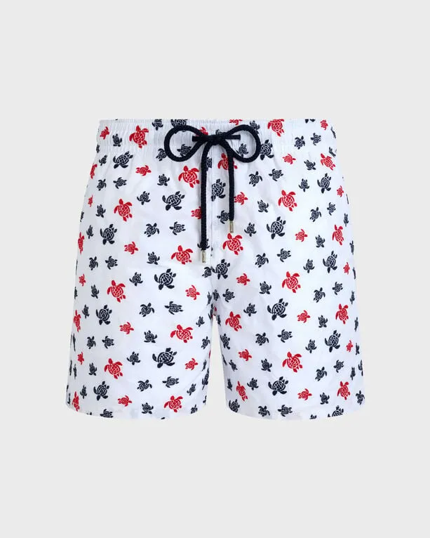 Vilebrequin - Micro Ronde Des Tortues Badeshorts Mit Stickerei Für Herren – Limitierte Serie - Bademode - Mistral - Weiss - Größe S Vilebrequin - Micro Ronde Des Tortues Badeshorts Mit Stickerei Für Herren – Limitierte Serie - Bademode - Mistral - Weiss - Größe S