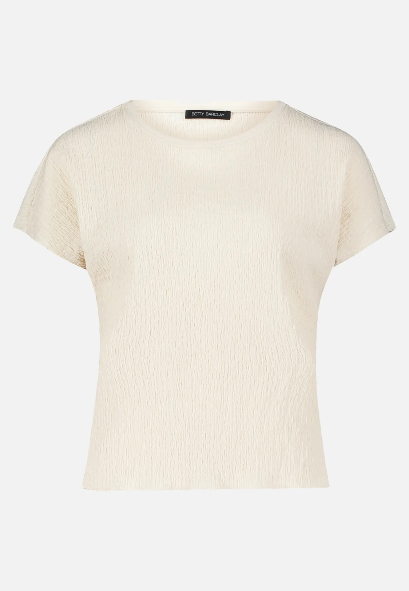 Strukturshirt mit U-Boot-Ausschnitt – Bild 3