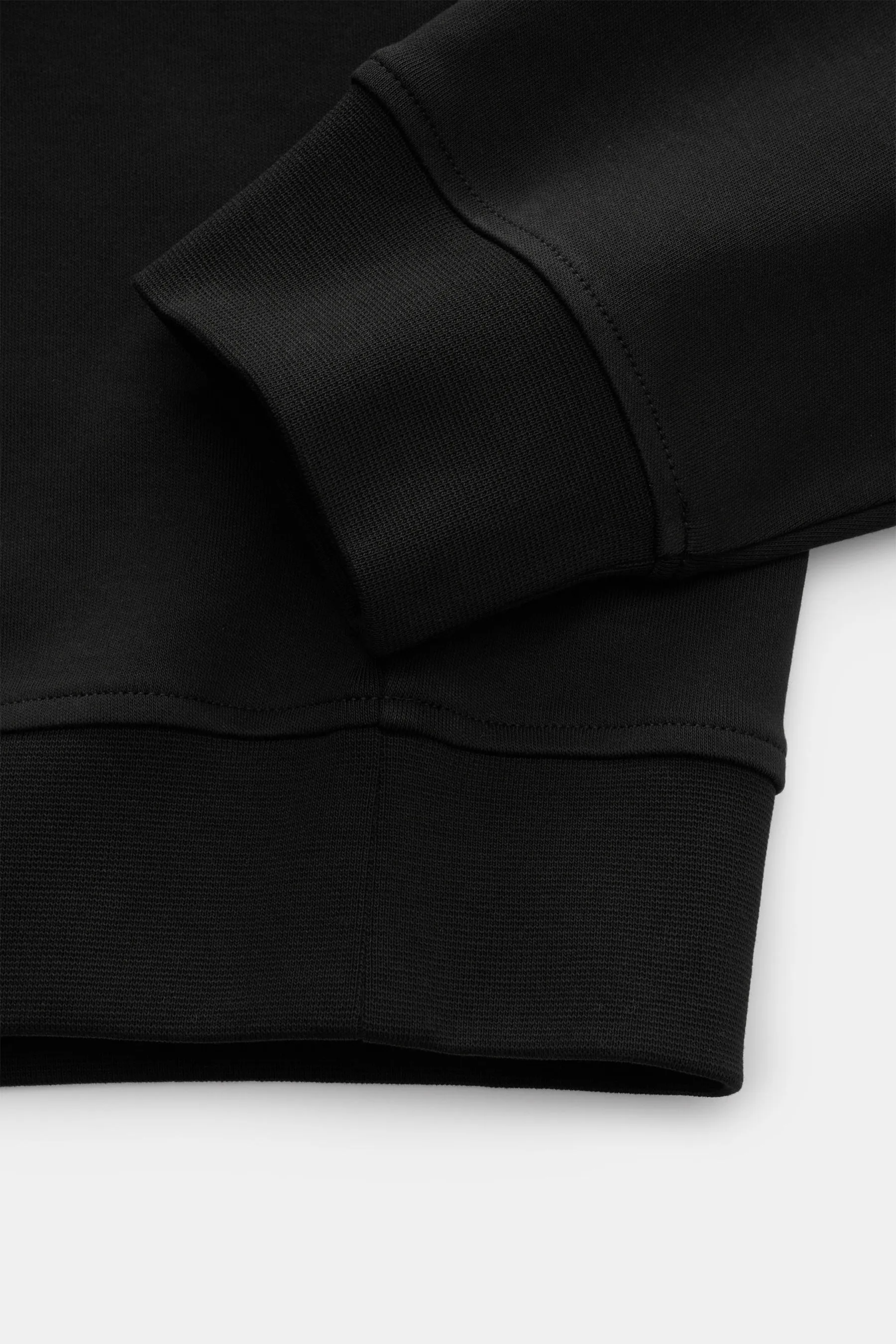 Moose Knuckles - Herren - Rundhals-Sweatshirt 'Dalon Crew' schwarz – Bild 3