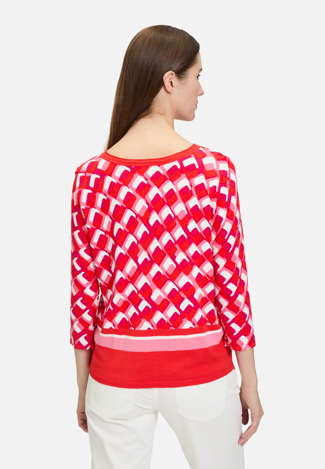 Basic-Strickpullover mit Print Basic-Strickpullover mit Print