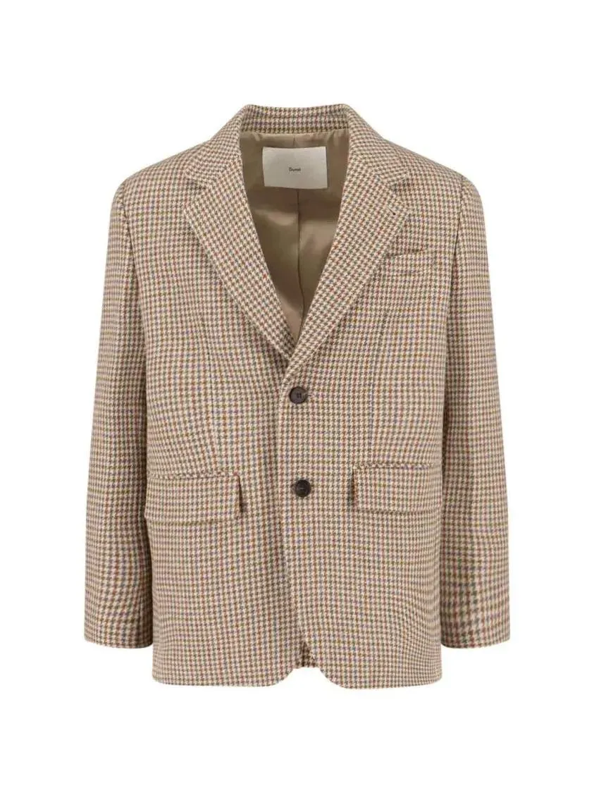 Dunst - Single-Breasted Wool Blend Blazer – Beige - Größe S - beige Dunst - Single-Breasted Wool Blend Blazer – Beige - Größe S - beige