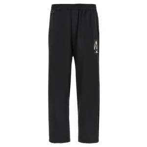 Undercover - Wide Leg Pants With Beaded Embroidery - Größe 4 - schwarz Undercover - Wide Leg Pants With Beaded Embroidery - Größe 4 - schwarz