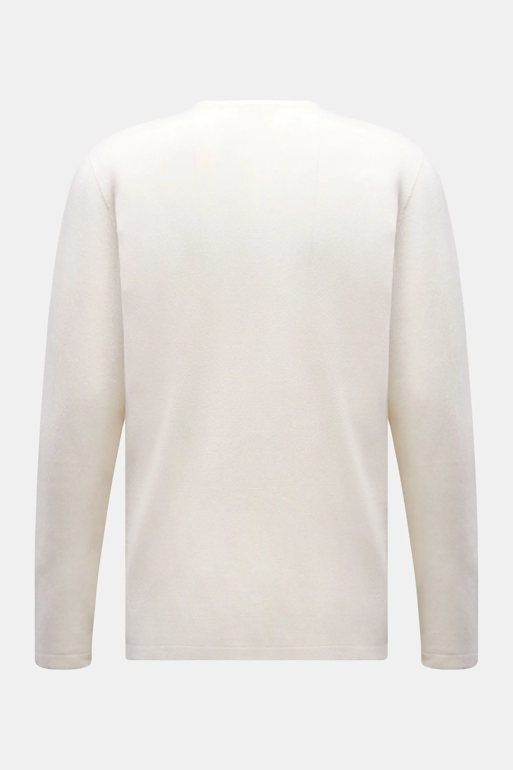 04651/ A trip in a bag - Herren - Cashmere Pullover 'The Pocket Crew' creme – Bild 3