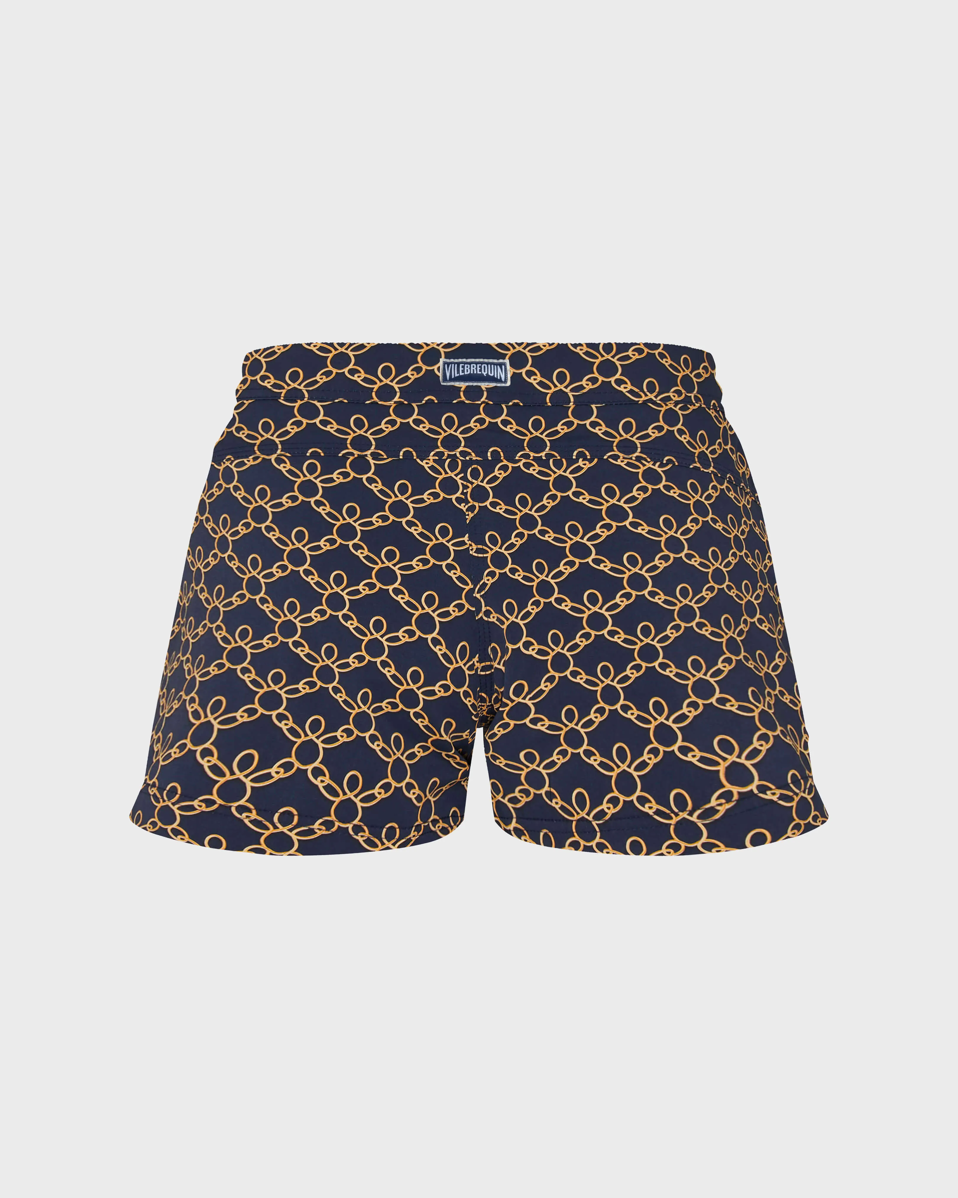 Vilebrequin - Kurze Turtles Chain Stretch-badeshorts Mit Flachem Bund Für Damen - Shorty - Ferise - Blau - Größe XS – Bild 2