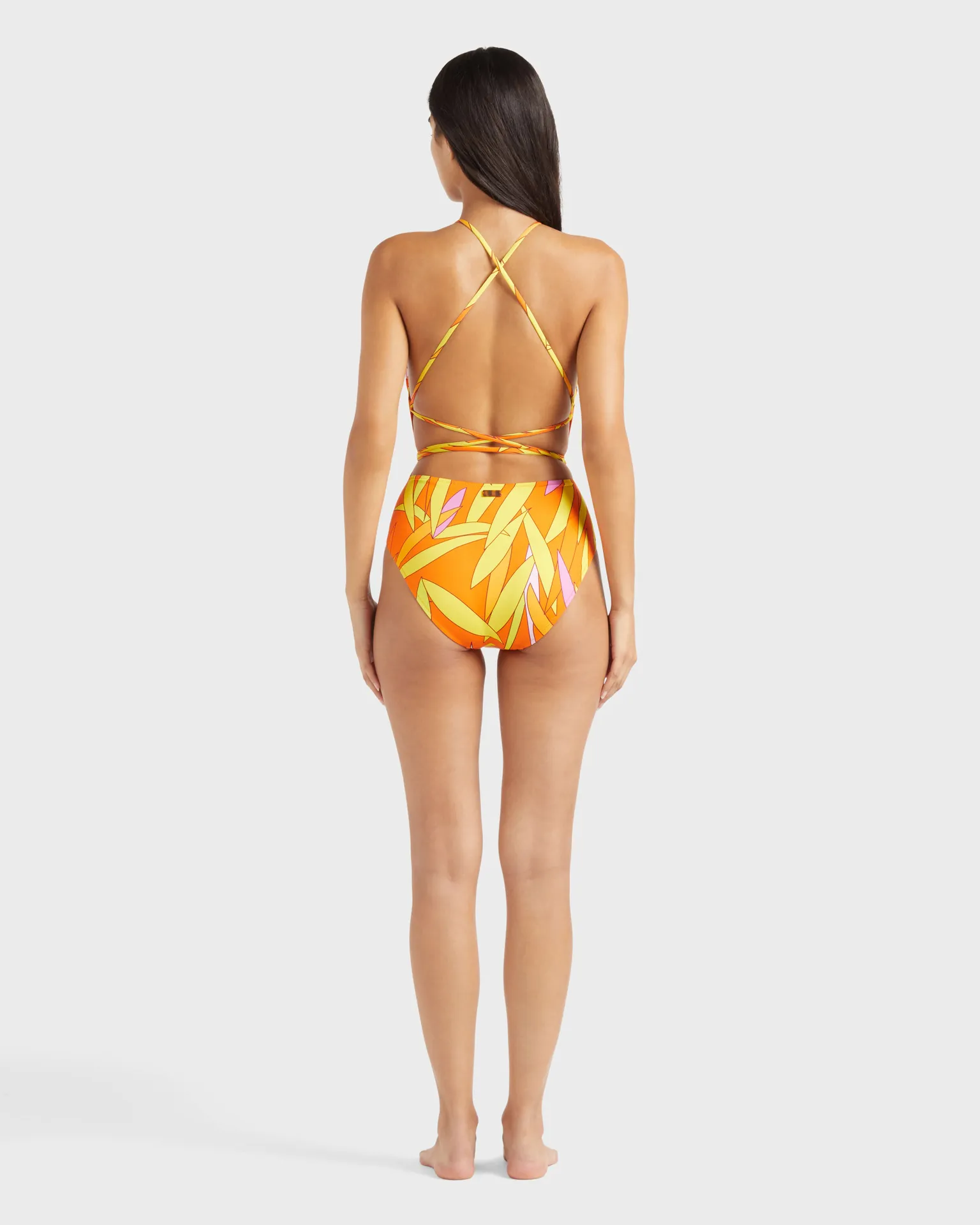 Vilebrequin - Rückenfreier Madrague Badeanzug Für Damen - Bademode - Hydra - Orange - Größe L – Bild 4