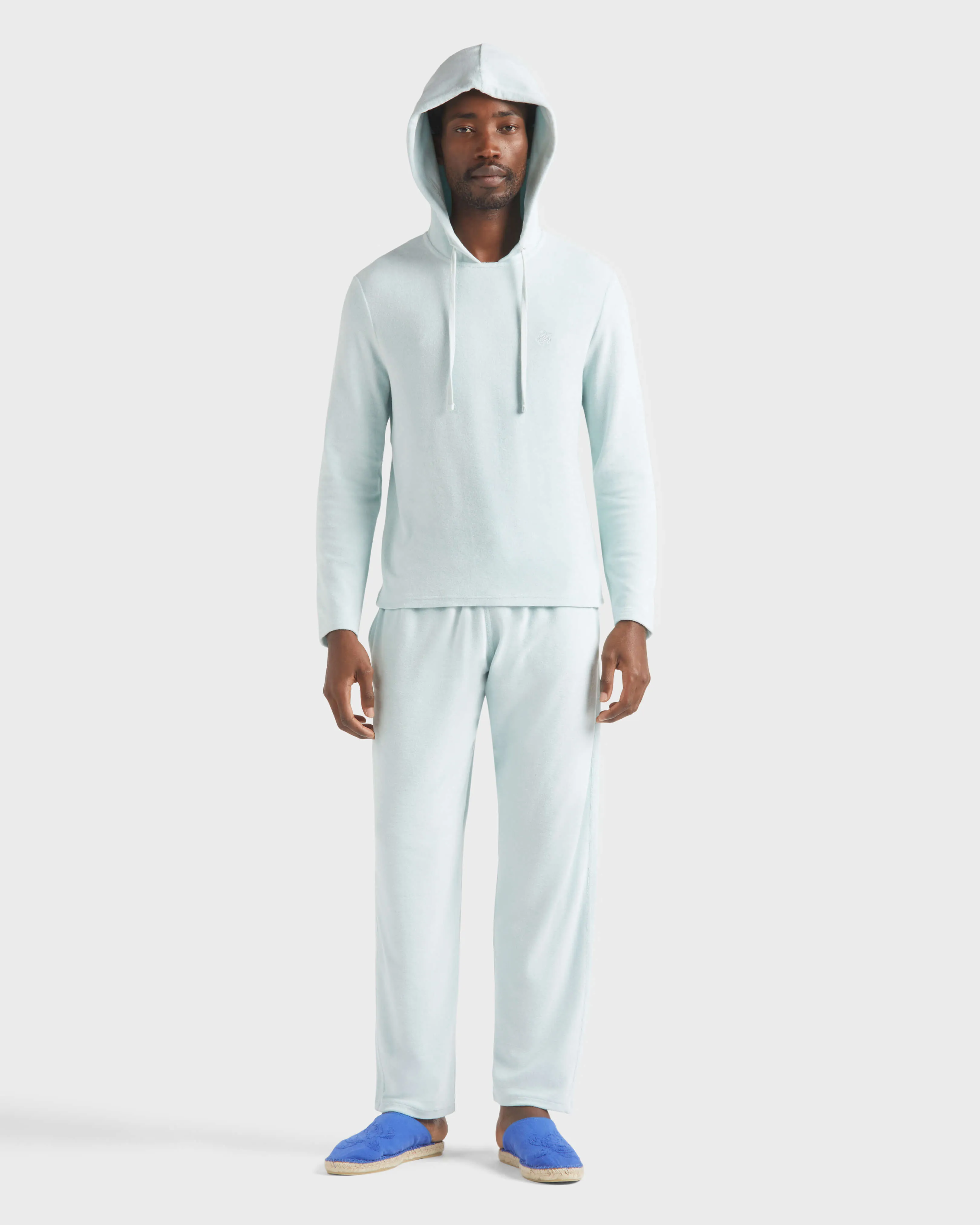 Vilebrequin - Solid Herren Hose Aus Frottee - Hose - Polide - Blau - Größe M – Bild 5