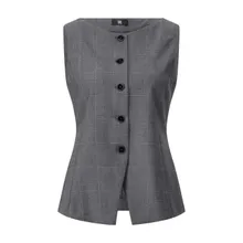 Riani - Weste mit Karo-Muster - Größe 36 - gray Riani - Weste mit Karo-Muster - Größe 36 - gray