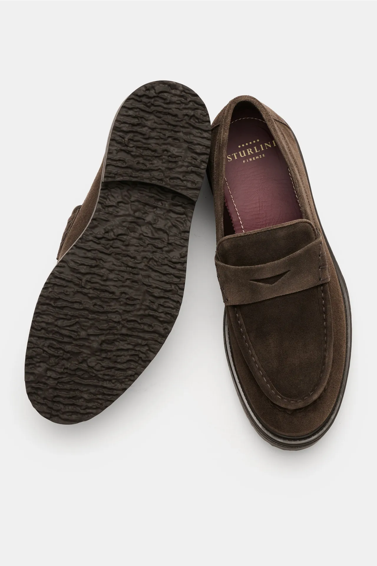 Sturlini - Herren - Penny Loafer 'Softy' dunkelbraun – Bild 2