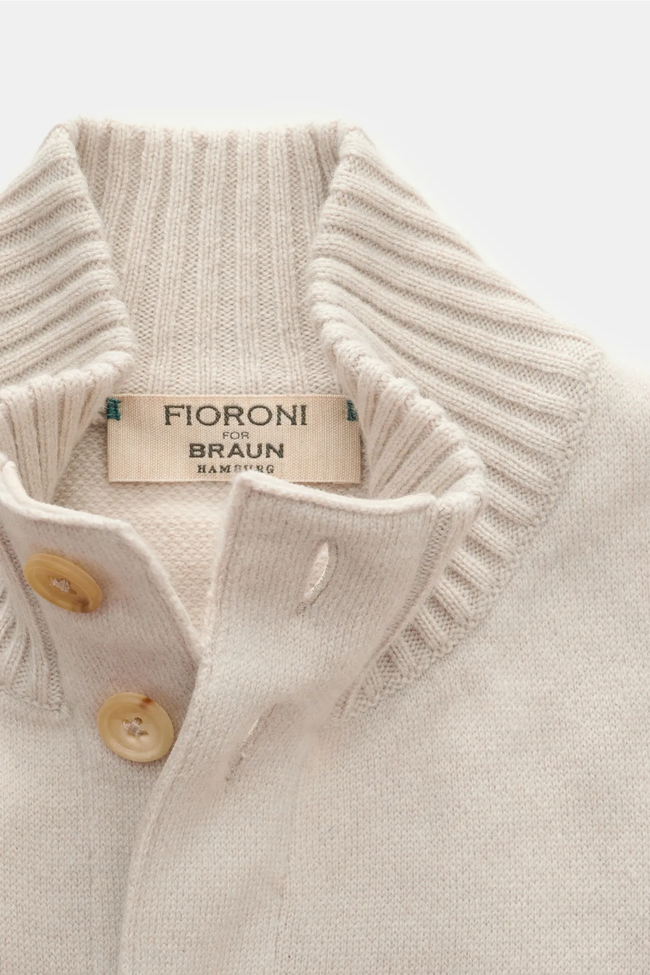 Fioroni - Herren - Cashmere Cardigan beige – Bild 2