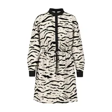 Marc Cain - Kleid mit Print - Größe 42 - beige Marc Cain - Kleid mit Print - Größe 42 - beige