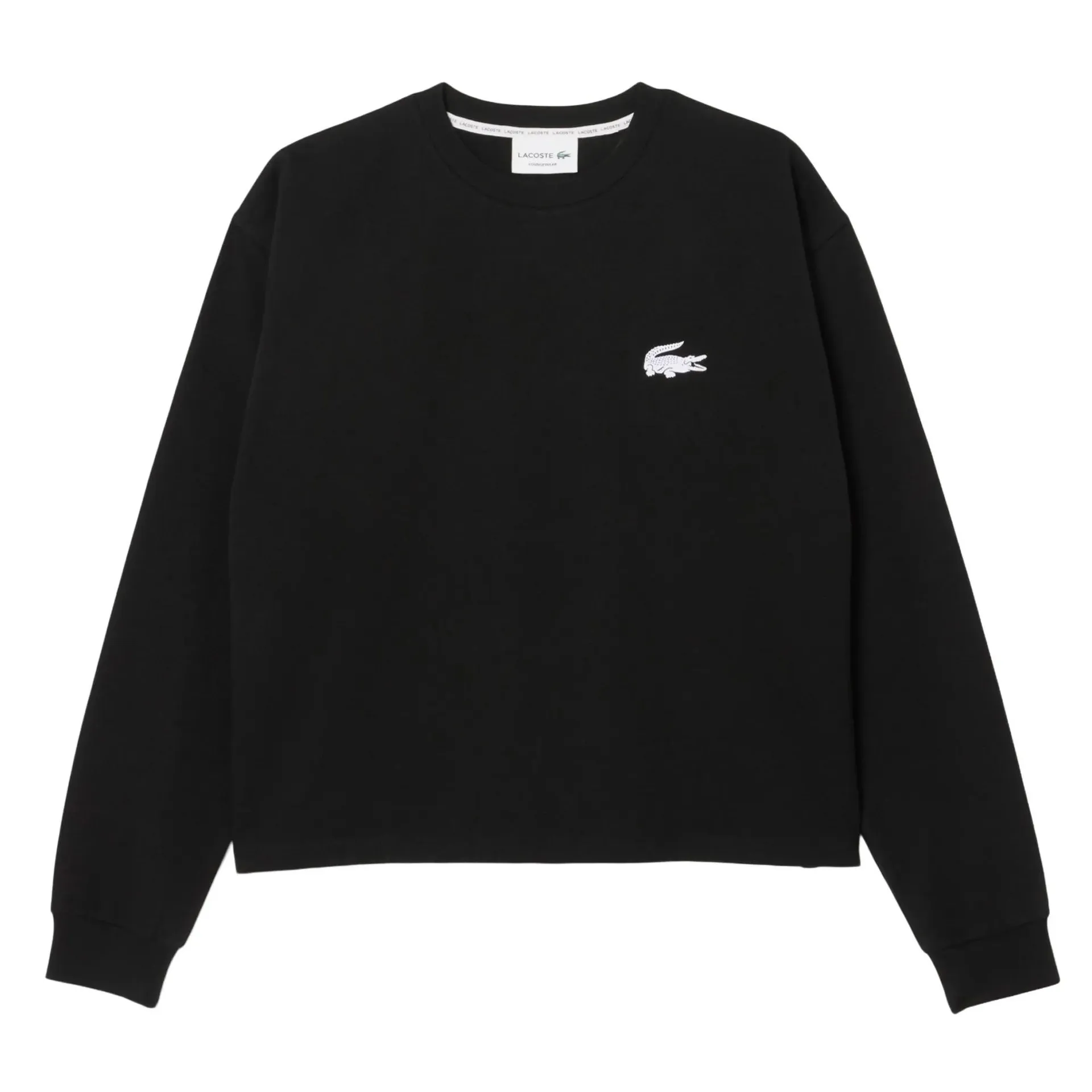 Lacoste - Lacoste LACOSTE Damen Sweatshirt, Rundhals - Loung - Größe XS - schwarz Lacoste - Lacoste LACOSTE Damen Sweatshirt, Rundhals - Loung - Größe XS - schwarz