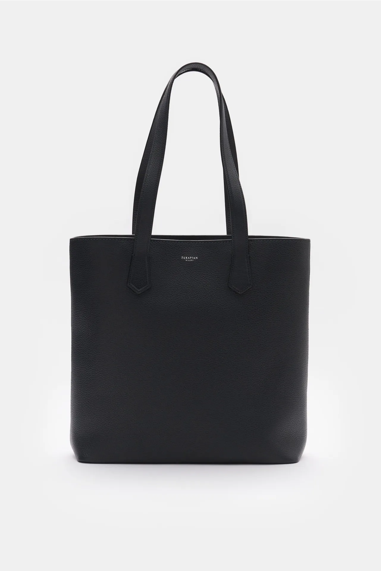 Serapian - Herren - Leder Tote Bag dark navy Serapian - Herren - Leder Tote Bag dark navy