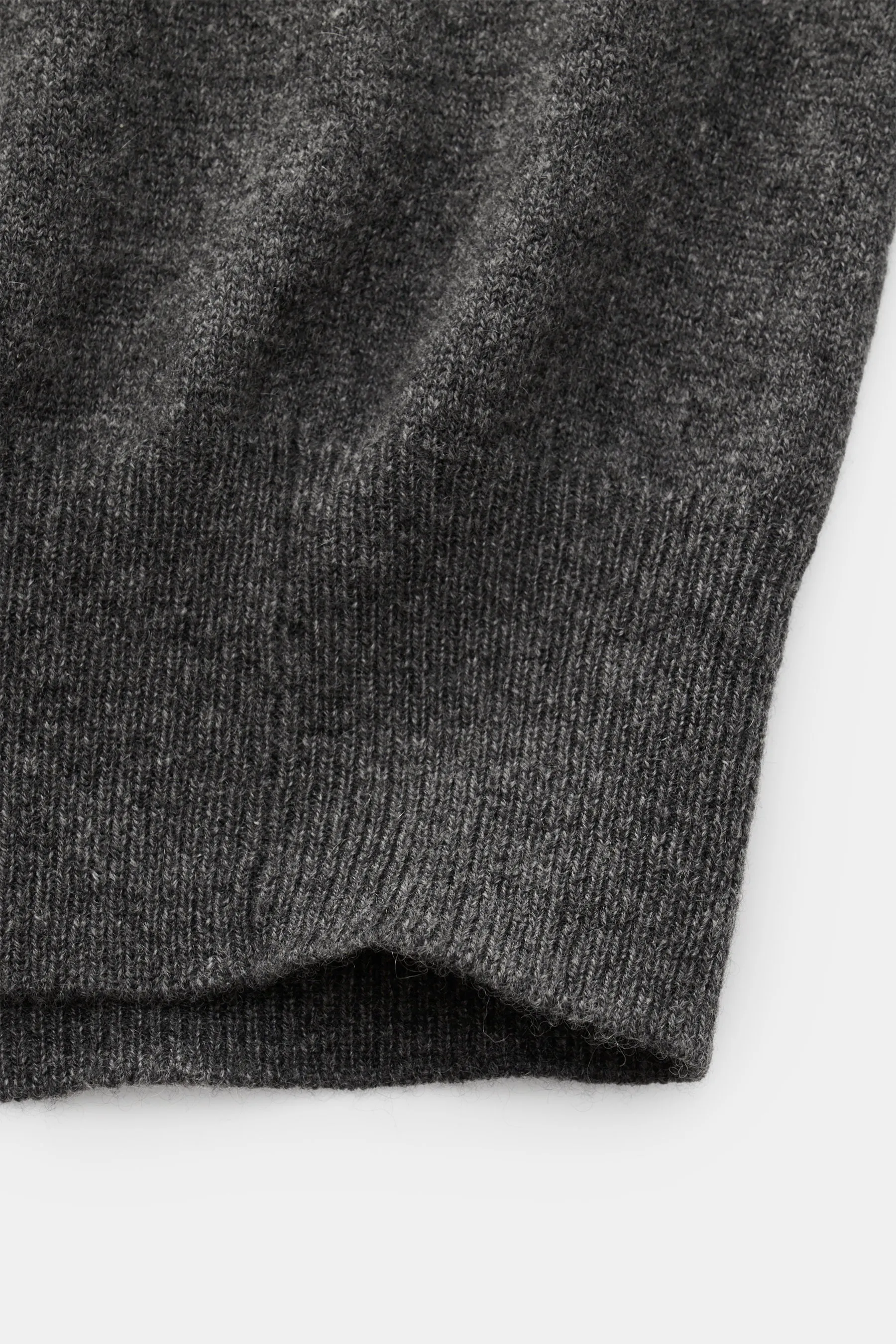 Bruno Manetti - Herren - Cashmere Cardigan dunkelgrau meliert – Bild 4