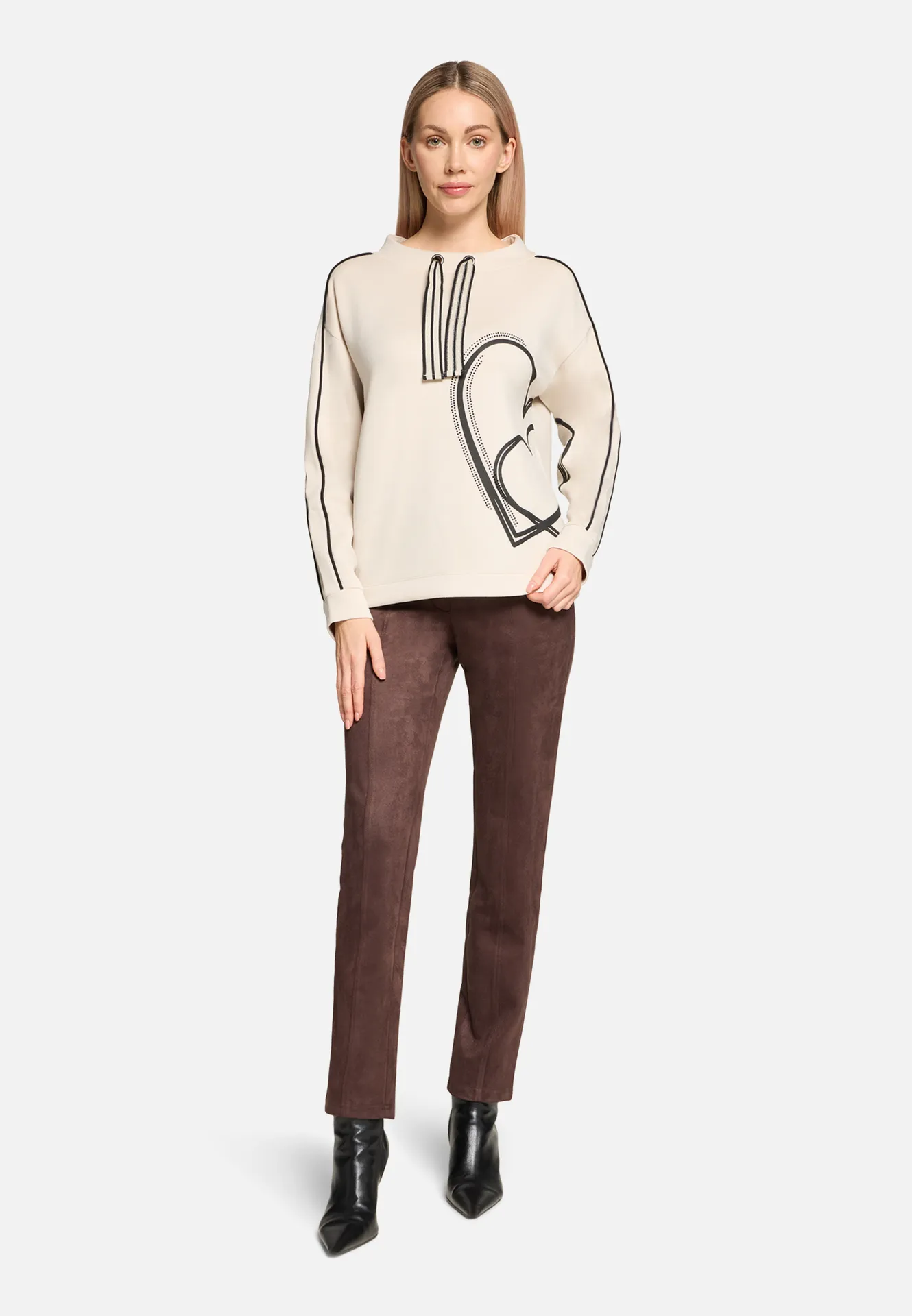 Sweatshirt mit Stehkragen – Bild 2