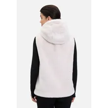 Plüschweste mit Kapuze Plüschweste mit Kapuze