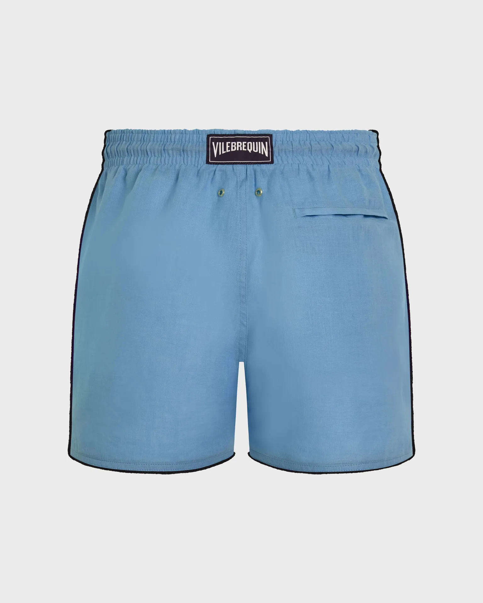 Vilebrequin - Solid Badeshorts Aus Leinen Für Herren - Bademode - Mallorca - Blau - Größe XXXL – Bild 2